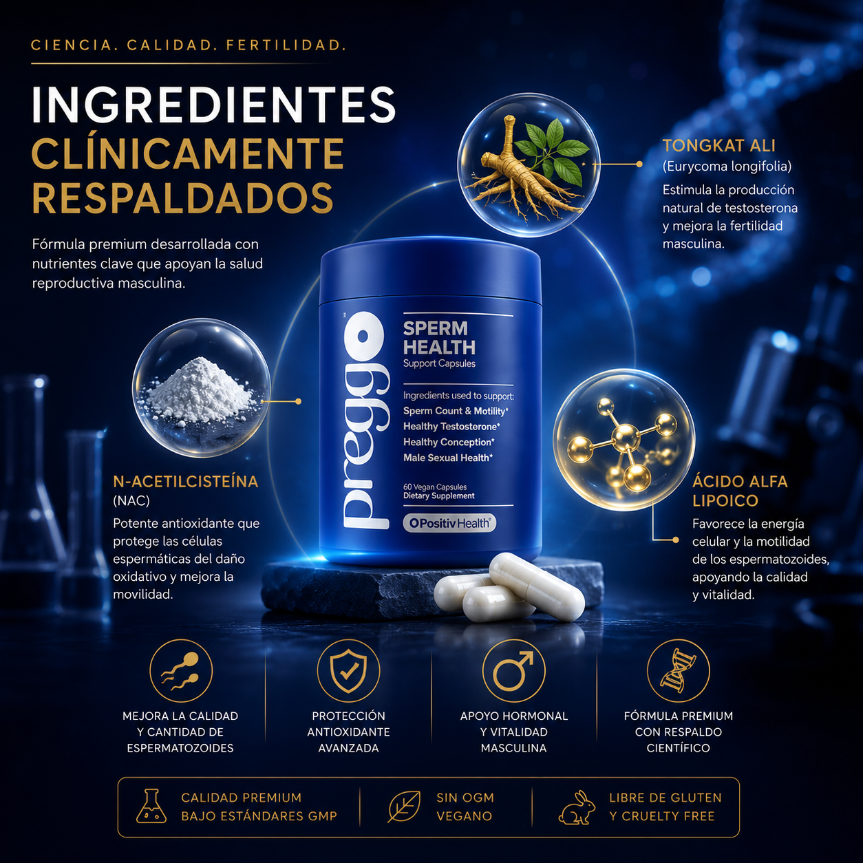 PREGGO: Apoyo Avanzado para la Fertilidad y Salud Masculina 💪