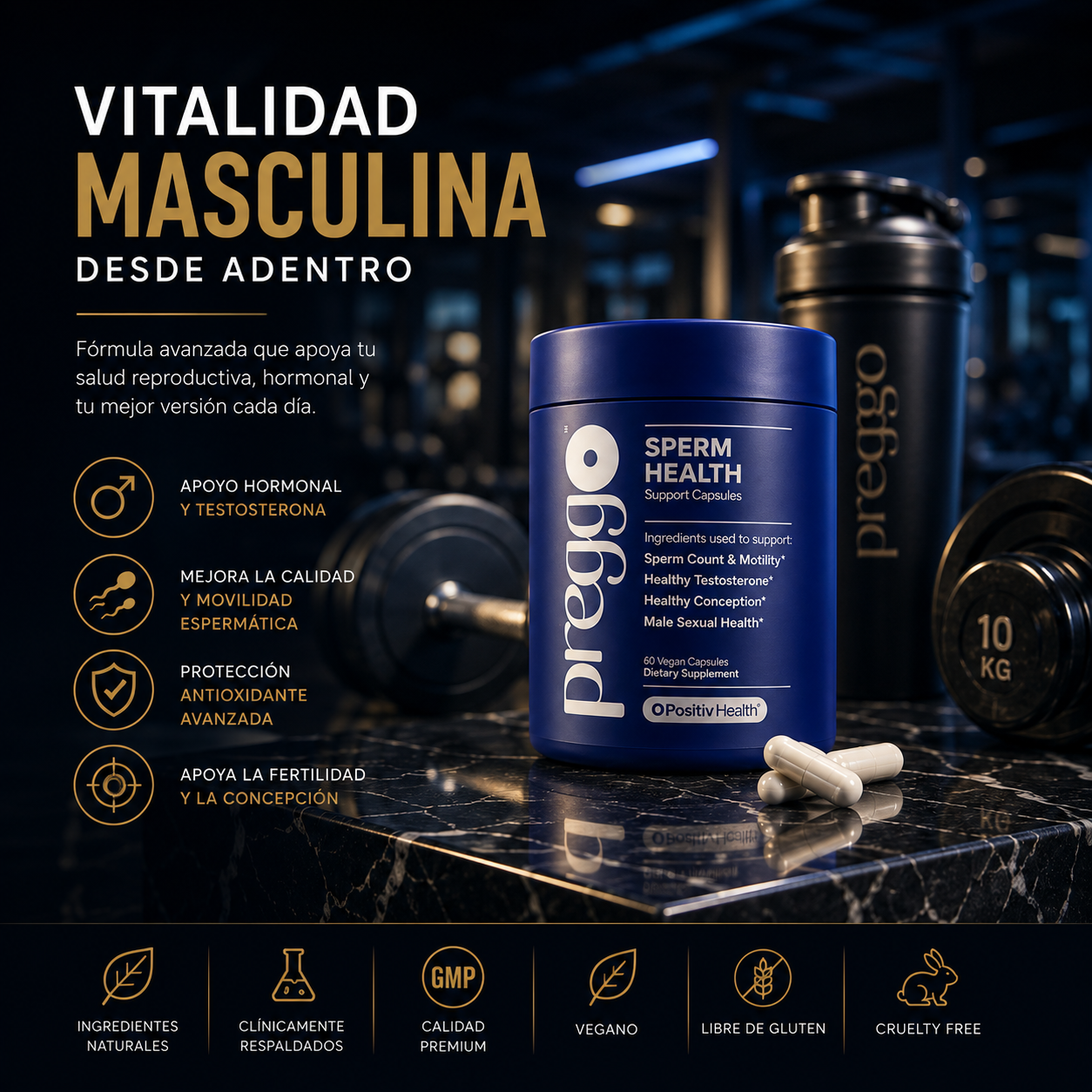PREGGO: Apoyo Avanzado para la Fertilidad y Salud Masculina 💪