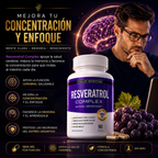 Resveratrol Complex: Energía, bienestar y protección antioxidante🍇