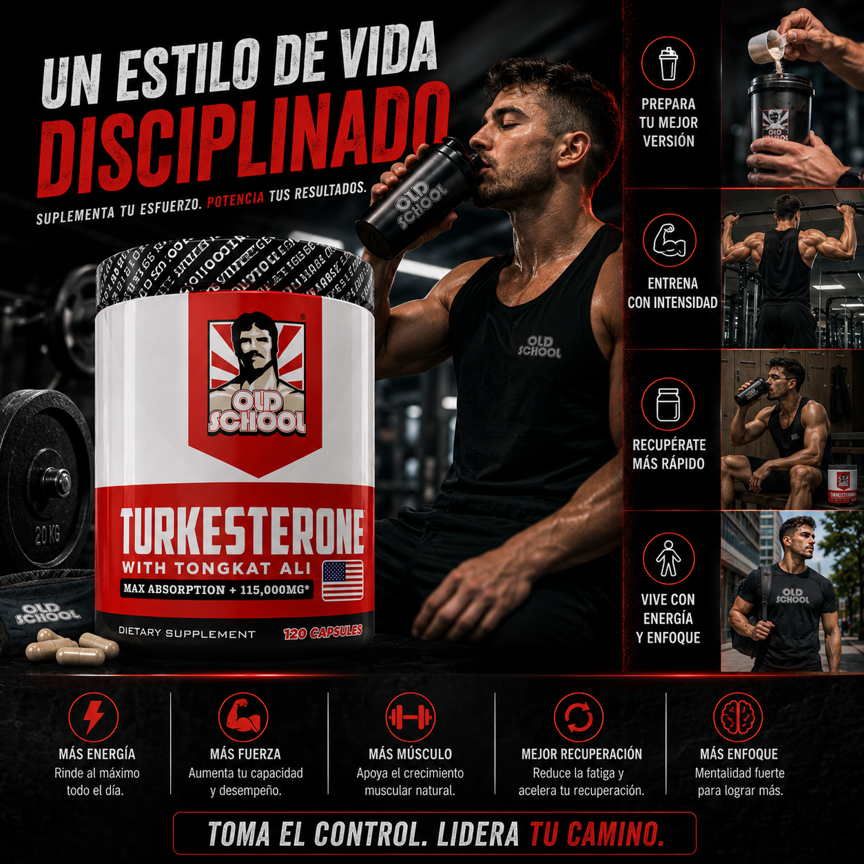 TURKESTERONE: Entrena más duro, recupérate más rápido y lleva tu físico al siguiente nivel 💪⚡