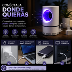 Duerme Sin Mosquitos Todas las Noches | Lámpara UV Silenciosa 🦟