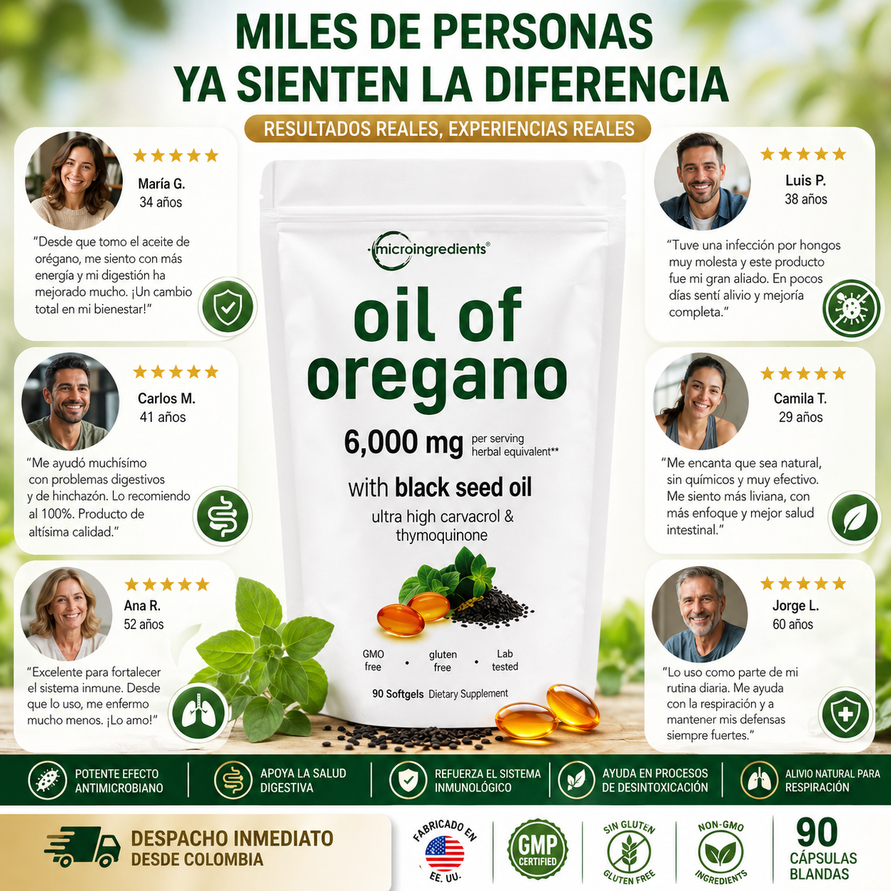 Aceite De Oregano Capsulas: Defensas Elevadas Con Ingredientes Naturales 🌿