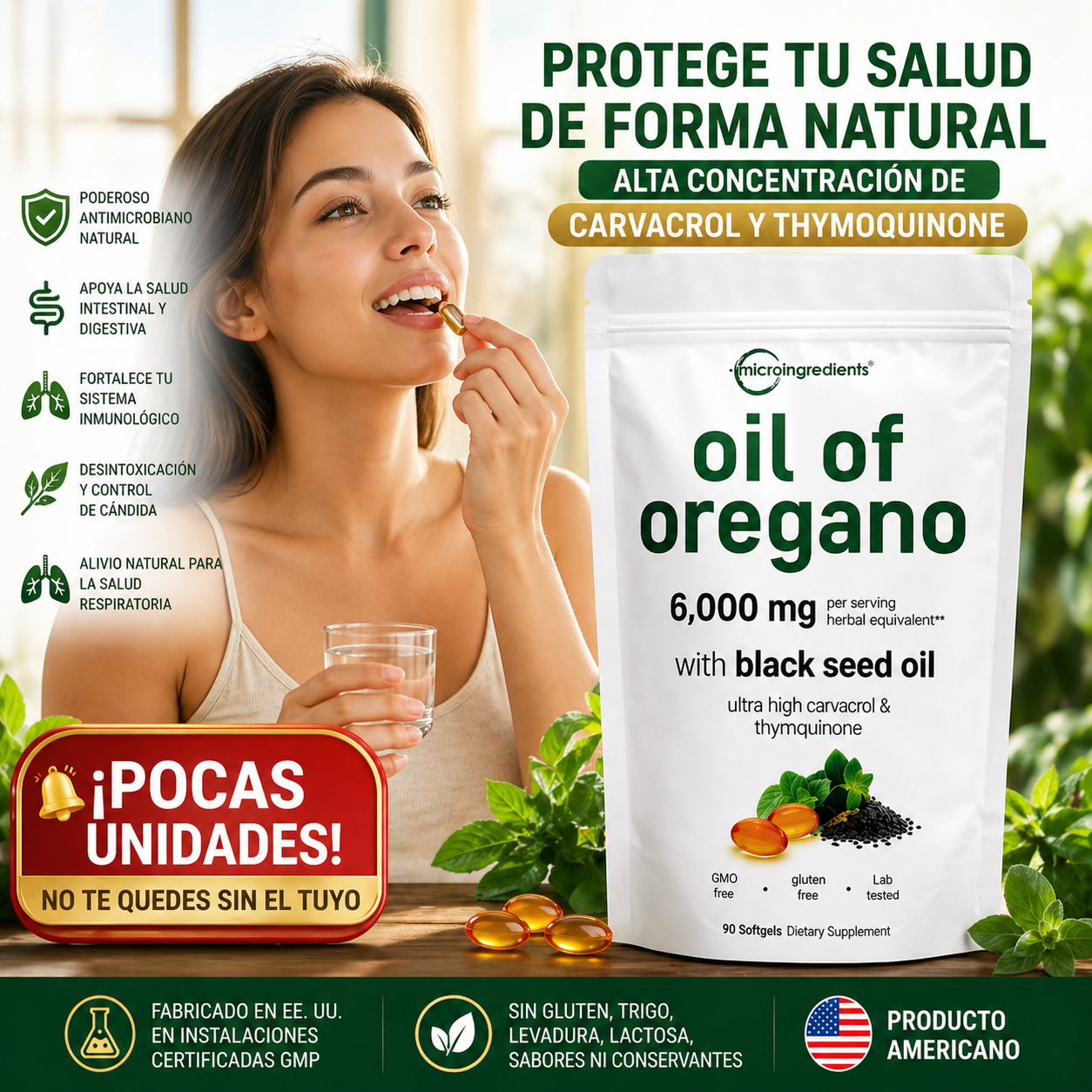 Aceite De Oregano Capsulas: Defensas Elevadas Con Ingredientes Naturales 🌿
