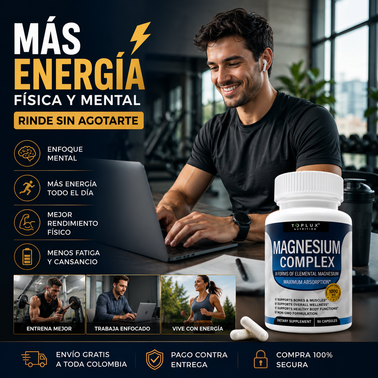 Magnesium Complex: Más energía, menos estrés y el descanso que tu cuerpo necesita