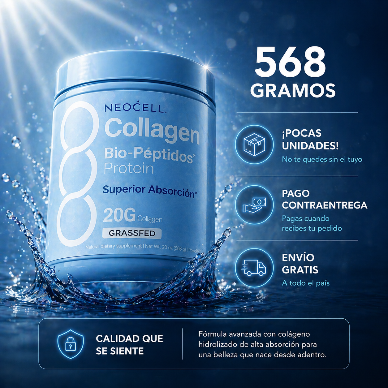 NeoCell Collagen: El secreto para una piel más firme y radiante ✨
