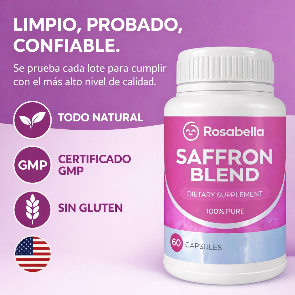 Rosabella Saffron Blend: Apoya tu Bienestar, Equilibrio y Rutina Diaria ✨